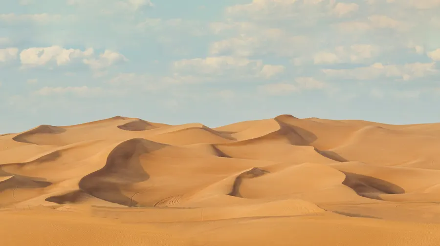 Sand dunes in the Arabian desert